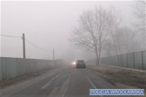Pojazdy w ruchu podczas mgły